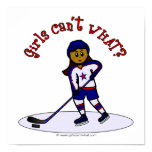 Dark Womens Hockey Player Poster