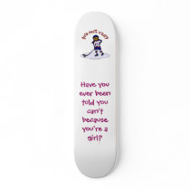 Dark Womens Hockey Player Skate Boards