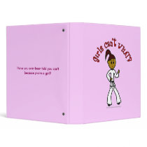 Dark Womens Karate 3 Ring Binders