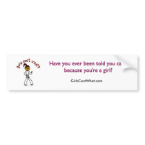 Dark Womens Karate bumper stickers
