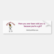 Dark Womens Karate Bumper Stickers