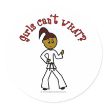 Dark Womens Karate stickers