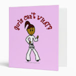 Dark Womens Karate Vinyl Binder