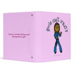 Dark Womens Kung Fu Vinyl Binder