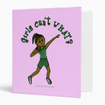Dark Womens Shot Put in Green Uniform Vinyl Binders