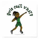 Dark Womens Shot Put in Green Uniform Prints