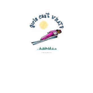 Dark Women's Ski Jumping T Shirt