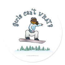 Dark Womens Snowboarding stickers
