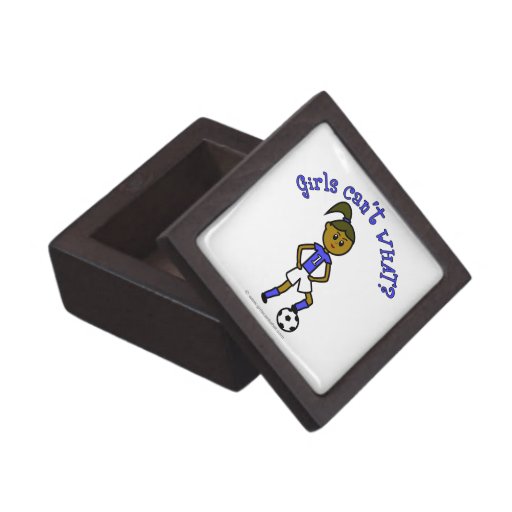 Dark Womens Soccer in Blue Uniform Premium Gift Box