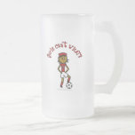 Dark Womens Soccer in Red Uniform Coffee Mugs