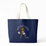 Dark Womens Tennis Player Canvas Bag