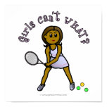Dark Womens Tennis Player Posters