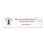 Dark Womens Volleyball in Red Uniform Bumperstickers