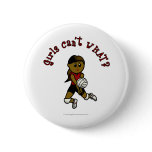 Dark Womens Volleyball in Red Uniform Buttons