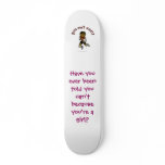 Dark Womens Volleyball in Red Uniform Skate Board
