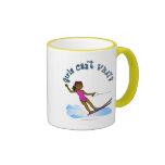 Dark Womens Water Skiing Coffee Mug
