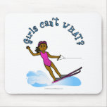 Dark Womens Water Skiing Mousepads