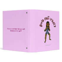 Dark Womens Wrestling 3 Ring Binder