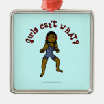 Dark Womens Wrestling Christmas Tree Ornaments