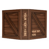 Dark Wood Crate - Binder binder