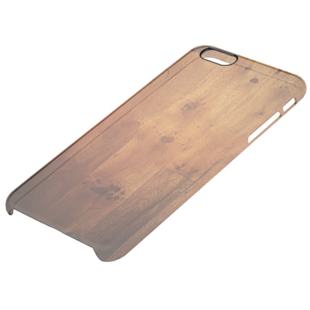 Dark Wood Grain Woodgrain Wood Look Pattern Uncommon Clearlyâ„¢ Deflector iPhone 6 Plus Case-4