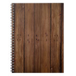 Dark Wood Planks Note Book