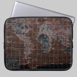 Dark World Map Laptop laptop sleeves