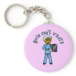Dark X-ray Technologist Girl Keychain
