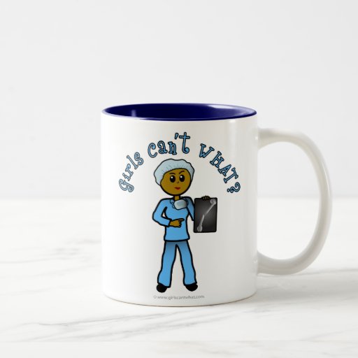 Dark X-ray Technologist Girl Mugs