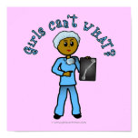Dark X-ray Technologist Girl Print