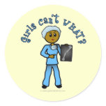 Dark X-ray Technologist Girl Sticker