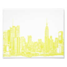 Dark yellow NYC Photograph