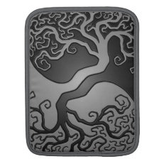 Dark Yin Yang Tree Sleeve For iPads
