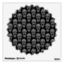 Dark Zombie Apocalypse Pattern Wall Graphic