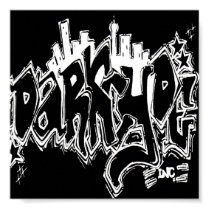 Darkcyde Inc Graffiti Matte Poster posters