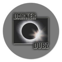 DARKER DUBZ black an White Dubstep Dub stickers by dubsteptshirts DARKER DUBZ black an White Dubstep Dub stickers