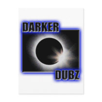 DARKER DUBZ blue Dubstep Dub postcards by dubsteptshirts DARKER DUBZ blue Dubstep Dub postcards