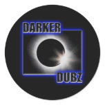 DARKER DUBZ blue Dubstep Dub stickers