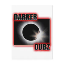 DARKER DUBZ red Dubstep Dub postcards by dubsteptshirts DARKER DUBZ red Dubstep Dub postcards