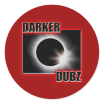 DARKER DUBZ red Dubstep Dub stickers by dubsteptshirts DARKER DUBZ red Dubstep Dub stickers