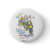 DarkHeavens Angel Biker! Collector Button