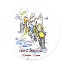 DarkHeavens Angel Biker! Collector Sticker
