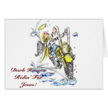 DarkHeavens Angel Biker! Encouragement Card
