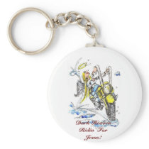 DarkHeavens Angel Biker! Keychain