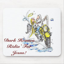 DarkHeavens Angel Biker! Mousepad