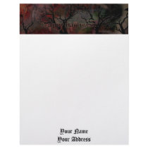 Darkly Halloween letterhead by Killlashandra Darkly Halloween letterhead