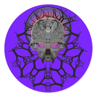 darkmetals skull series sticker