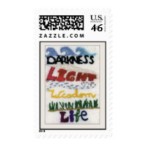 Darkness Light Widsom Life stamps