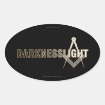 Darkness To Light Oval Auto Sticker