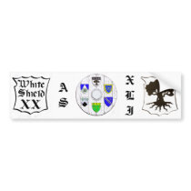 Darkwood White Shield XX, AS XLI bumper stickers